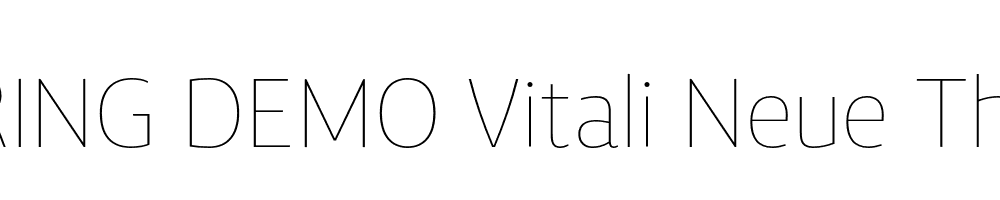  DEMO Vitali Neue Thin Regular