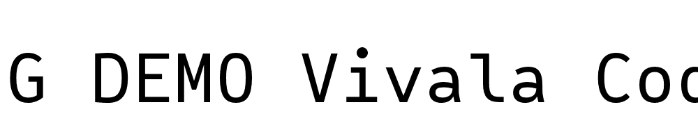  DEMO Vivala Code Regular