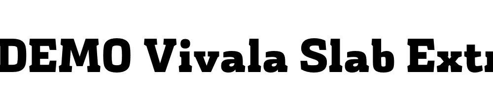  DEMO Vivala Slab ExtraBold Regular