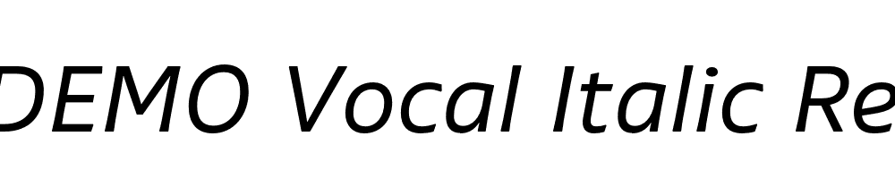 FSP DEMO Vocal Italic Regular