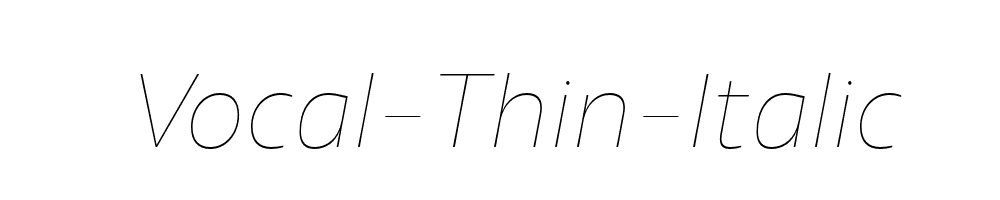 Vocal-Thin-Italic