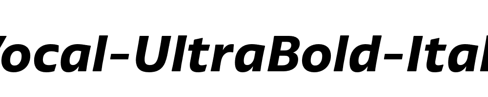 Vocal-UltraBold-Italic