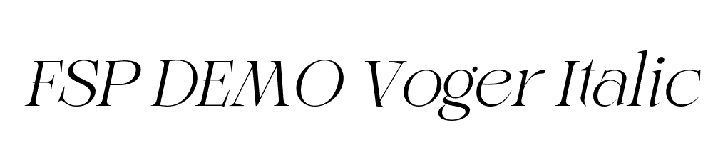 FSP DEMO Voger Italic