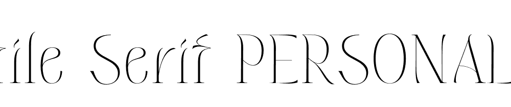 Volatile Serif Personal Use