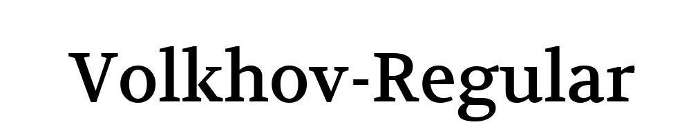 Volkhov-Regular