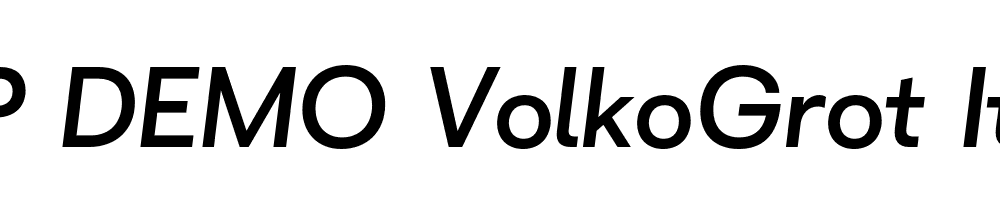 FSP DEMO VolkoGrot Italic