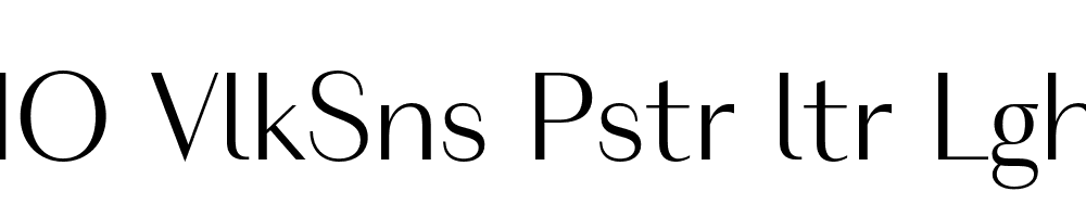 FSP DEMO VlkSns Pstr ltr Lght Regular