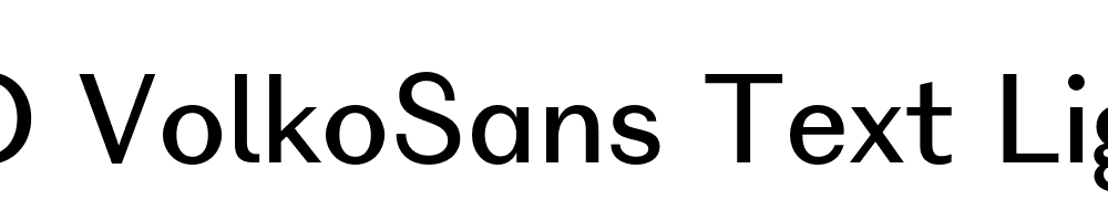 FSP DEMO VolkoSans Text Light Regular