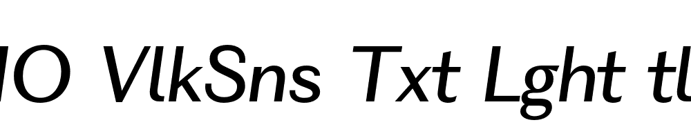 FSP DEMO VlkSns Txt Lght tlc Regular