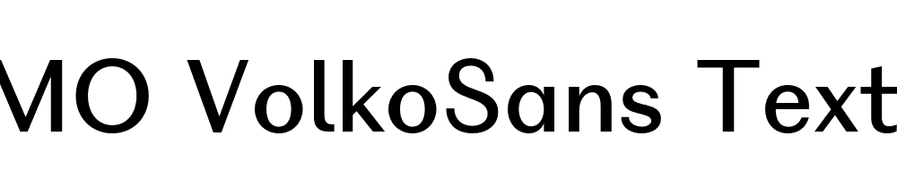 FSP DEMO VolkoSans Text Regular