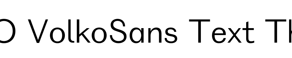 FSP DEMO VolkoSans Text Thin Regular