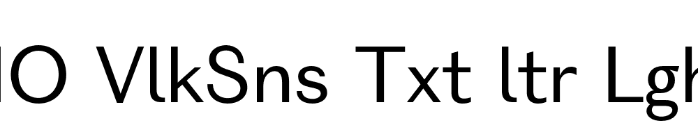 FSP DEMO VlkSns Txt ltr Lght Regular