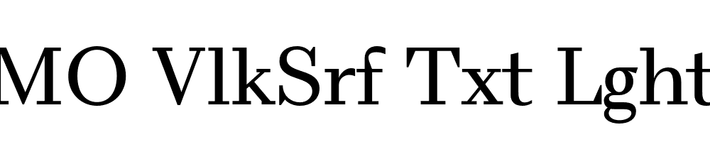 FSP DEMO VlkSrf Txt Lght Regular
