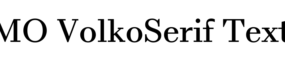 FSP DEMO VolkoSerif Text Regular