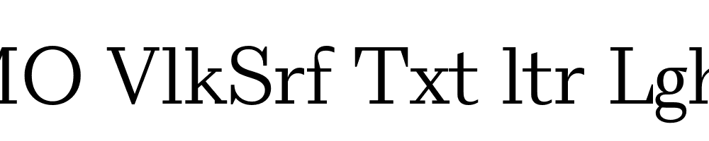 FSP DEMO VlkSrf Txt ltr Lght Regular