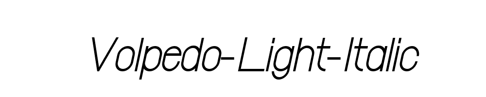 Volpedo-Light-Italic