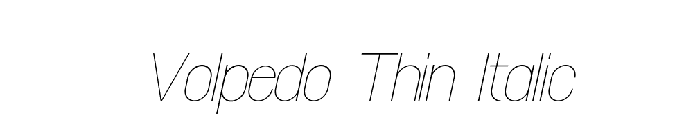 Volpedo-Thin-Italic