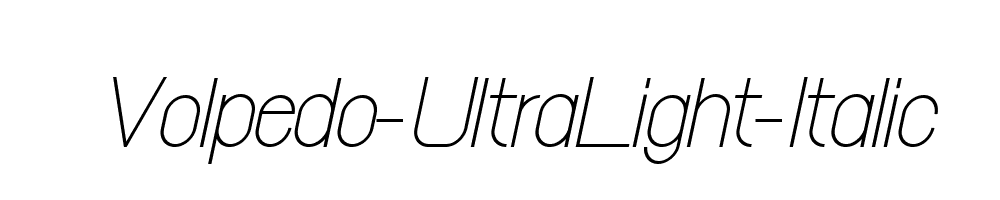 Volpedo-UltraLight-Italic