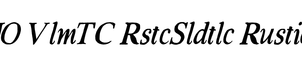 FSP DEMO VlmTC RstcSldtlc Rustic Solid Italic