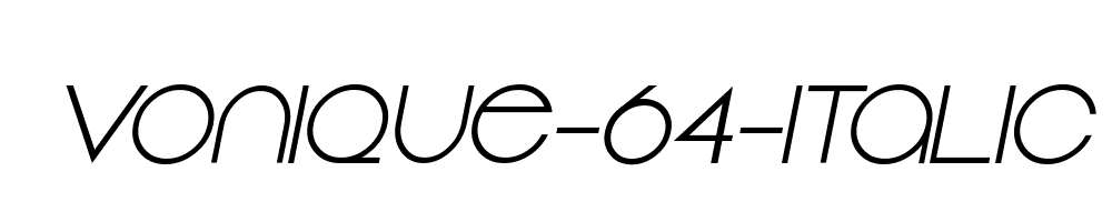 Vonique-64-Italic