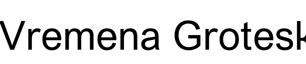 Vremena Grotesk