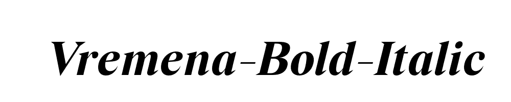 Vremena-Bold-Italic