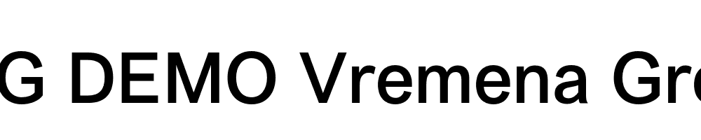  DEMO Vremena Grotesk Regular