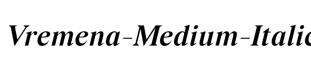 Vremena-Medium-Italic