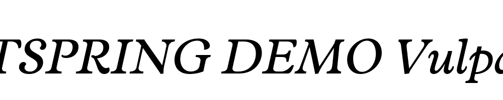  DEMO Vulpa Italic