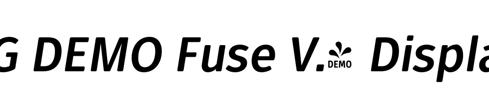  DEMO Fuse V.2 Display Bold Italic