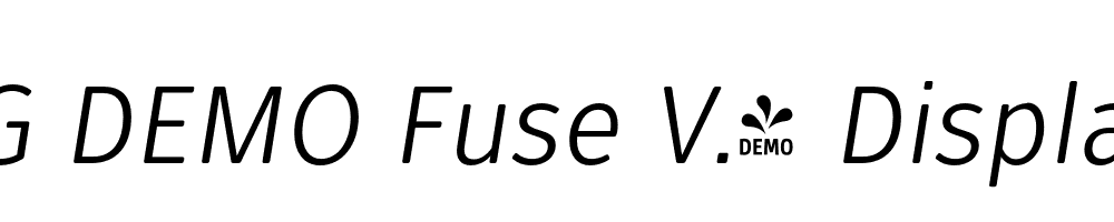  DEMO Fuse V.2 Display Book Italic