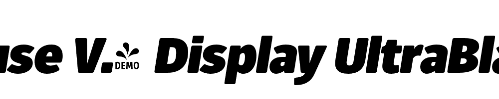  DEMO Fuse V.2 Display UltraBlack Italic