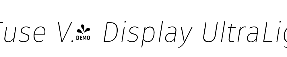  DEMO Fuse V.2 Display UltraLight Italic