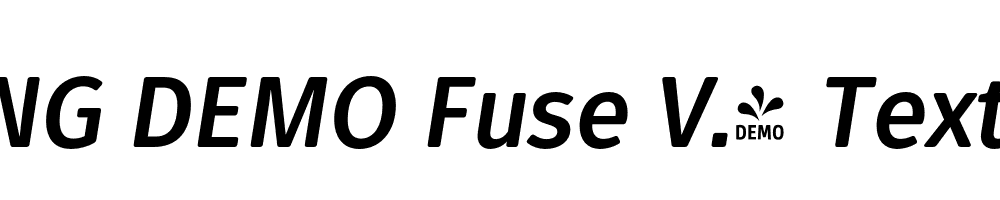  DEMO Fuse V.2 Text Bold Italic