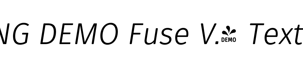  DEMO Fuse V.2 Text Book Italic