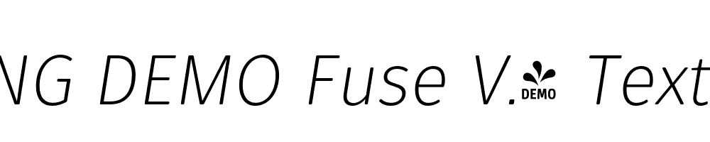  DEMO Fuse V.2 Text Light Italic