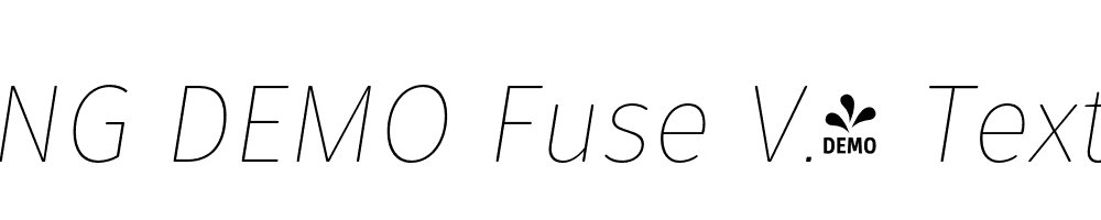  DEMO Fuse V.2 Text Thin Italic