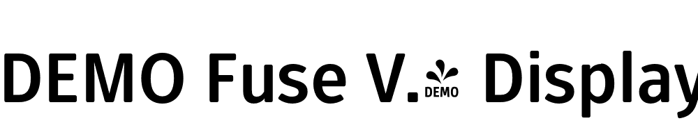  DEMO Fuse V.2 Display Bold Regular