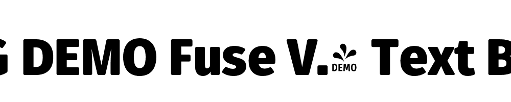  DEMO Fuse V.2 Text Black Regular