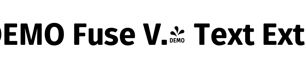  DEMO Fuse V.2 Text ExtraBold Regular