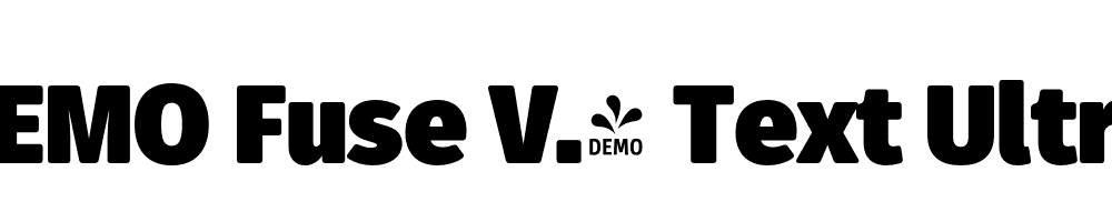  DEMO Fuse V.2 Text UltraBlack Regular