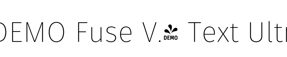  DEMO Fuse V.2 Text UltraLight Regular