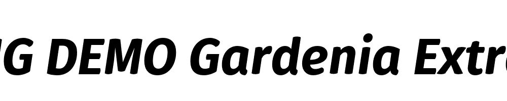  DEMO Gardenia ExtraBold Italic