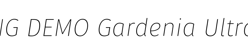  DEMO Gardenia UltraLight Italic