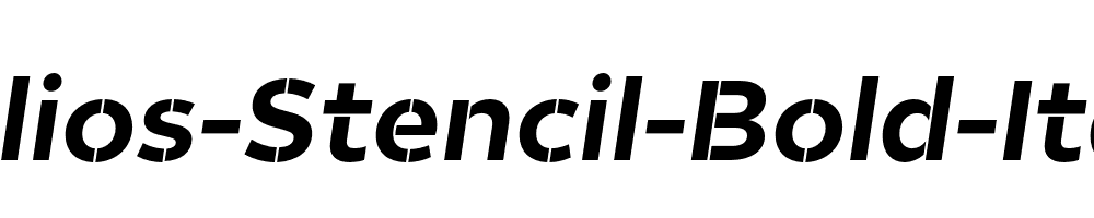 Helios-Stencil-Bold-Italic