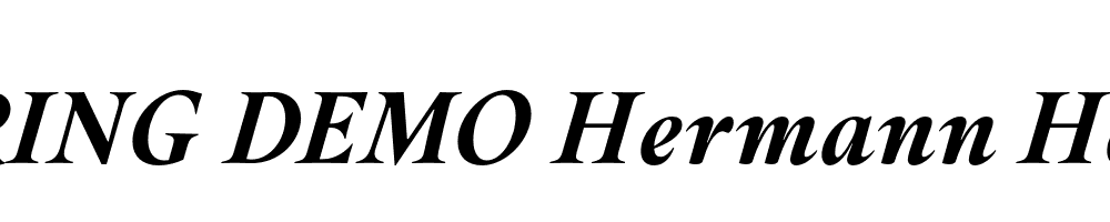  DEMO Hermann Heavy Italic