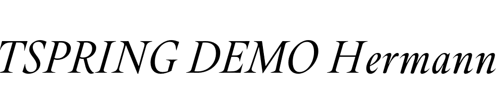  DEMO Hermann Italic