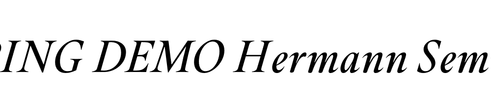  DEMO Hermann SemiBold Italic