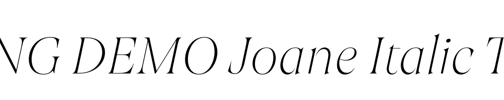  DEMO Joane Italic Thin Regular