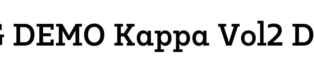  DEMO Kappa Vol2 D Bold Regular